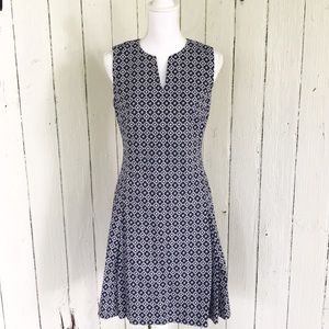 Brooks Brothers A-Line Dress Sleeveless V-Neck